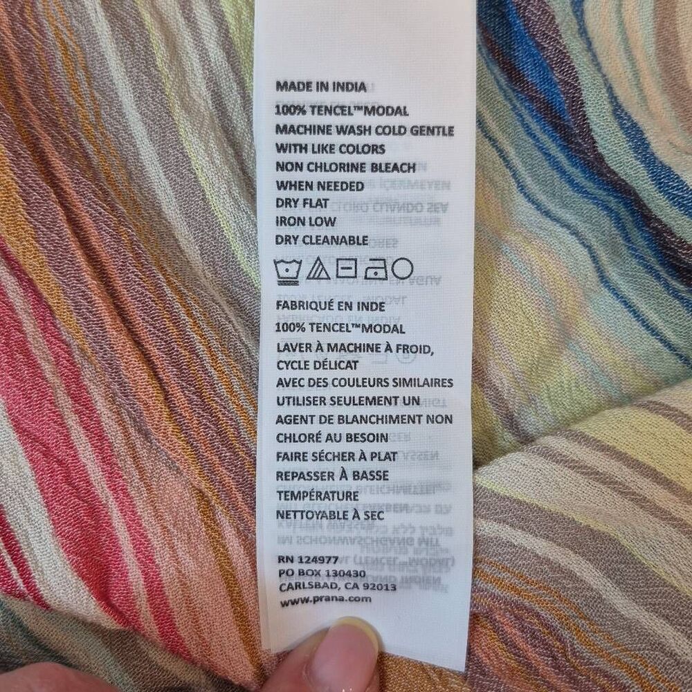 Prana Multicolor Striped Midi Dress - Picture 9 of 9